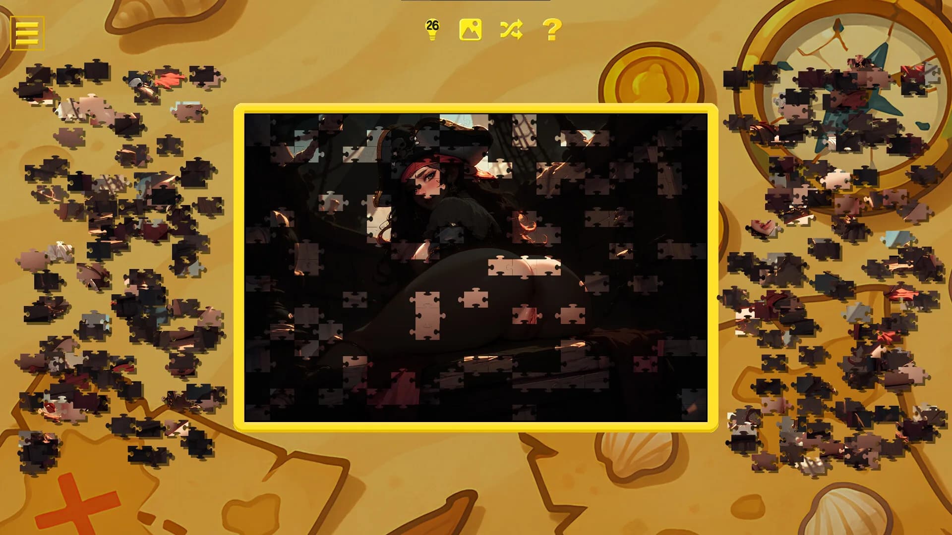 Pirate Temptation - Naughty Jigsaw görsel 2