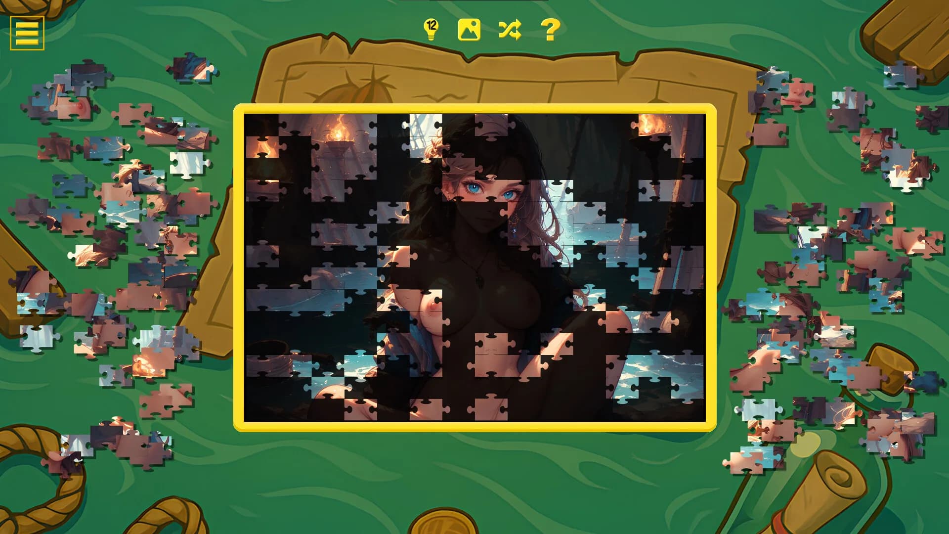 Pirate Temptation - Naughty Jigsaw görsel 3