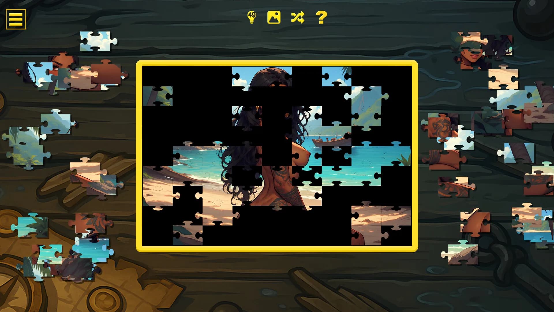 Pirate Temptation - Naughty Jigsaw görsel 4