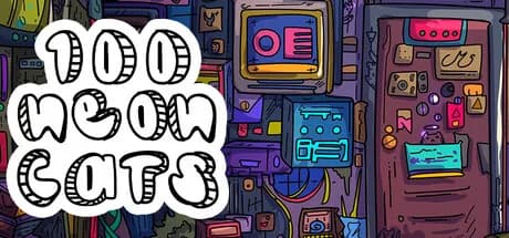 100 Neon Cats görsel 1
