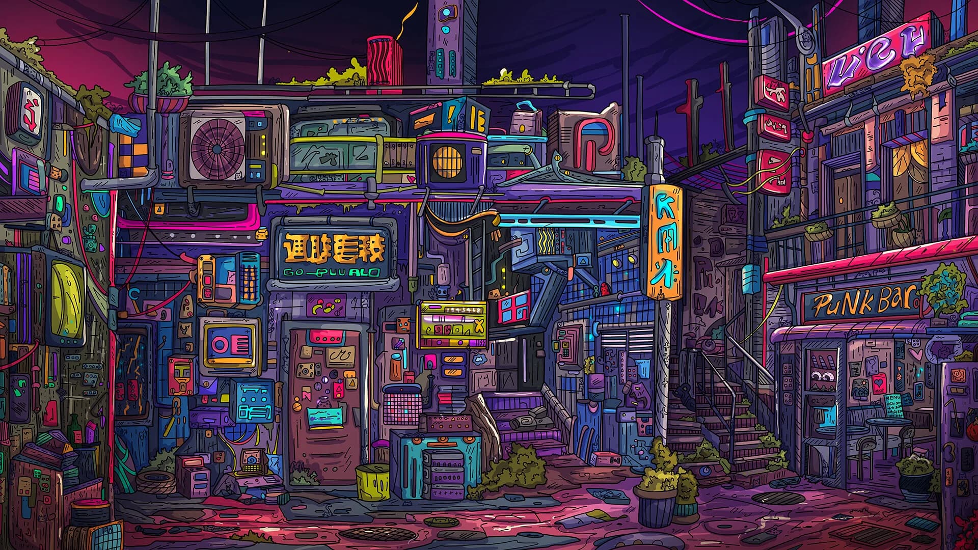 100 Neon Cats görsel 2