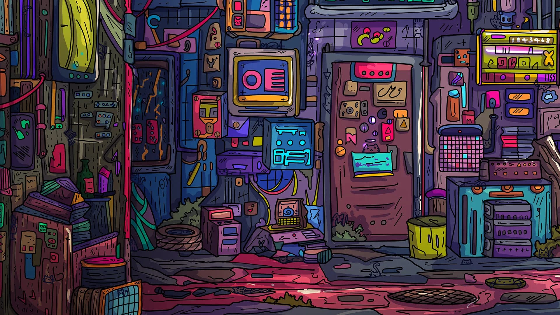 100 Neon Cats görsel 3