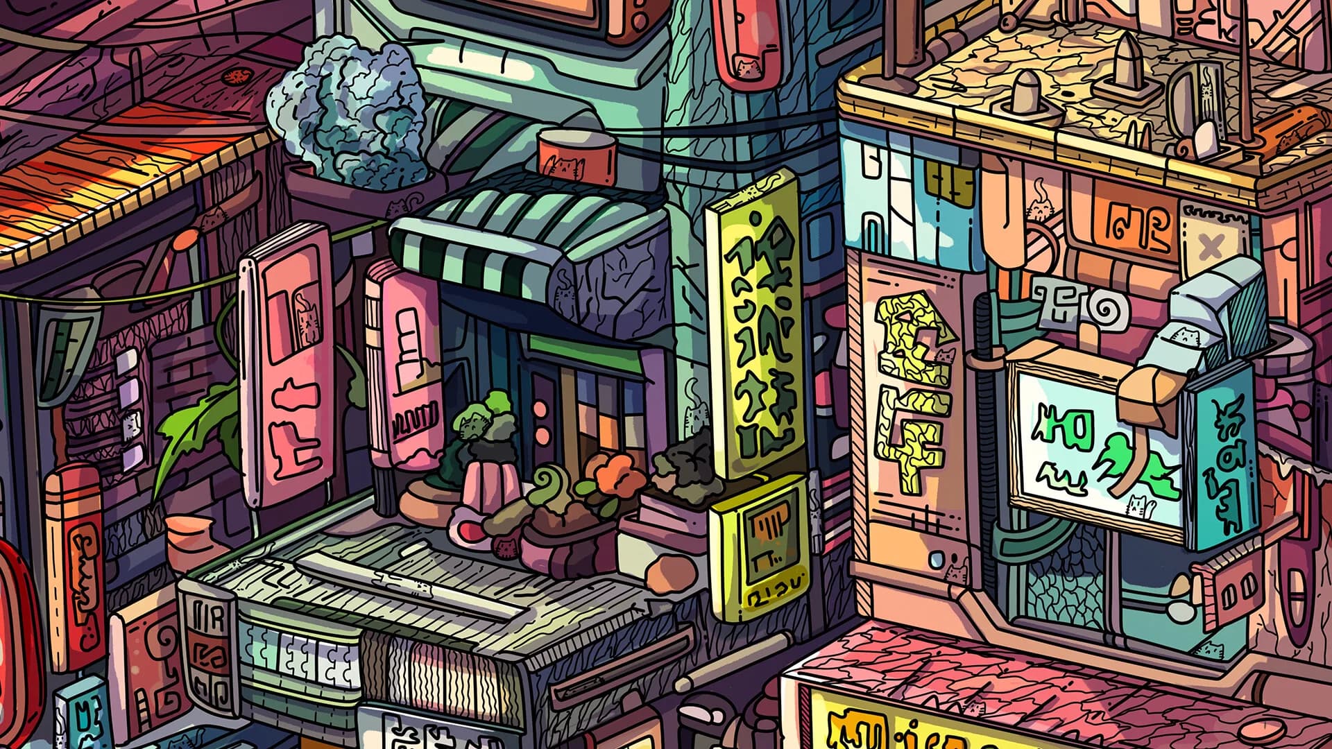 100 Cyberpunk Cats görsel 3