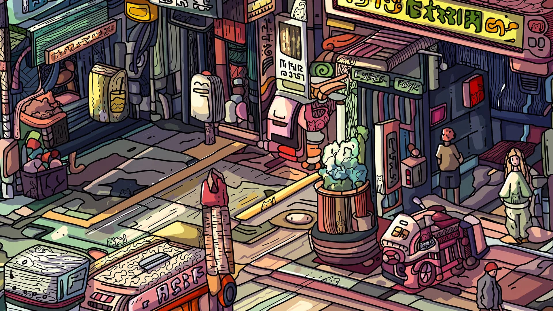 100 Cyberpunk Cats görsel 6
