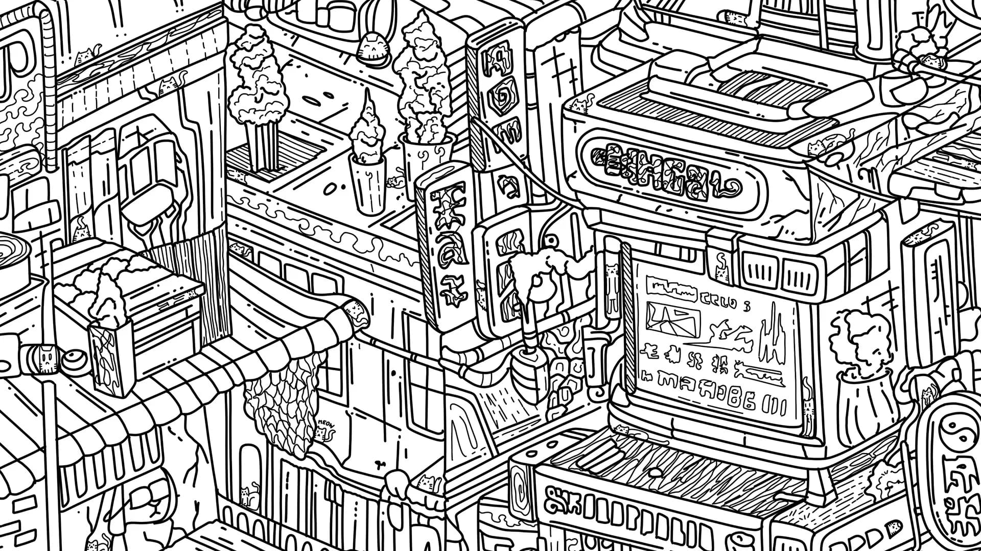 100 Cyberpunk Cats görsel 8