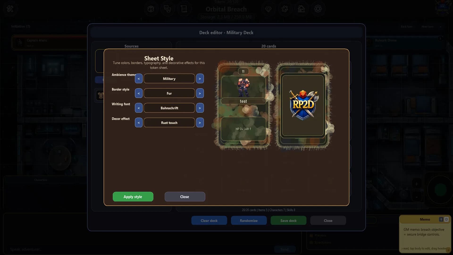 RP2D Virtual Tabletop görsel 13