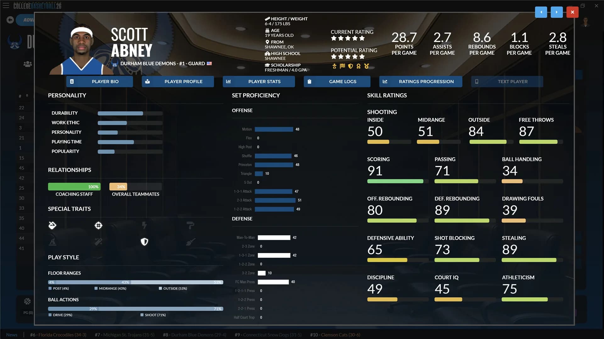 Draft Day Sports: College Basketball 2026 görsel 4