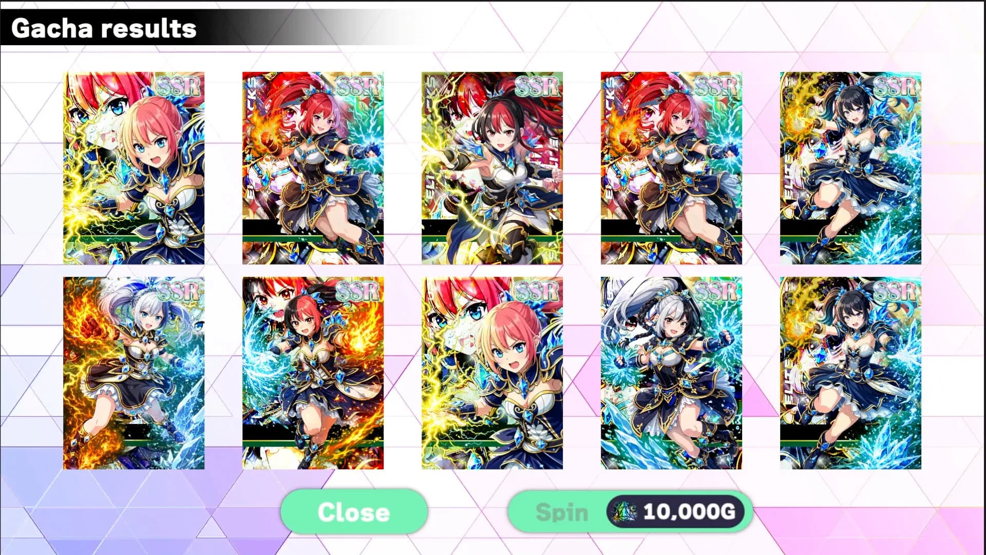 Isekai Mage Girl Gacha Pull Simulator: Elemental Card Collection görsel 5