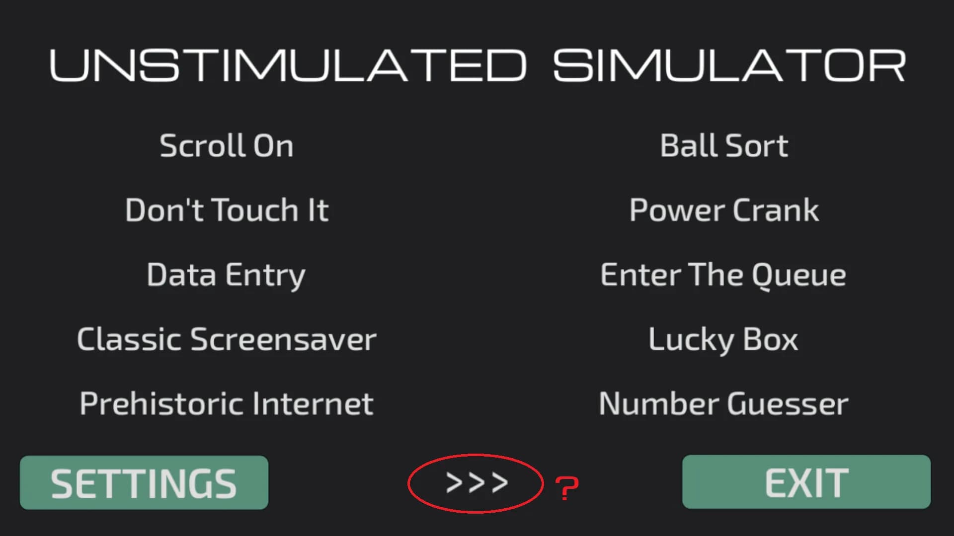 Unstimulated Simulator görsel 2