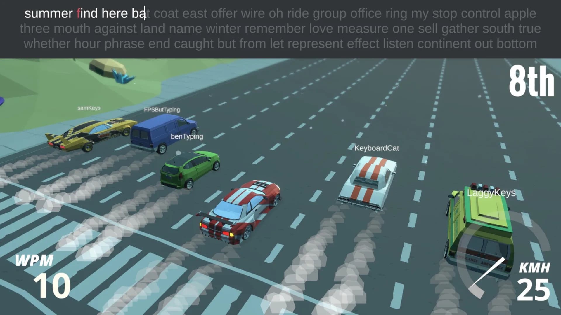 Typing Drag Racer görsel 3