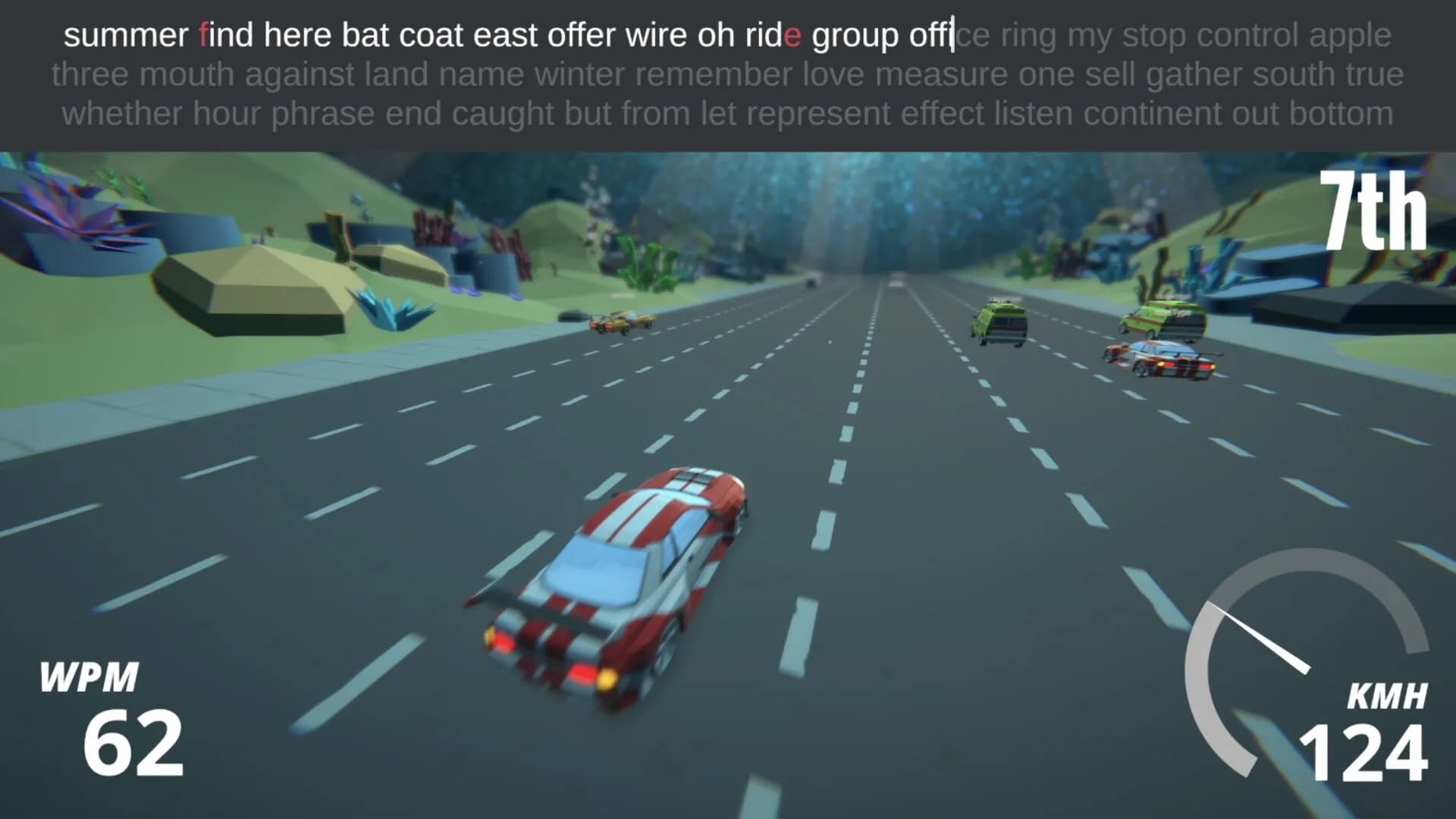 Typing Drag Racer görsel 4