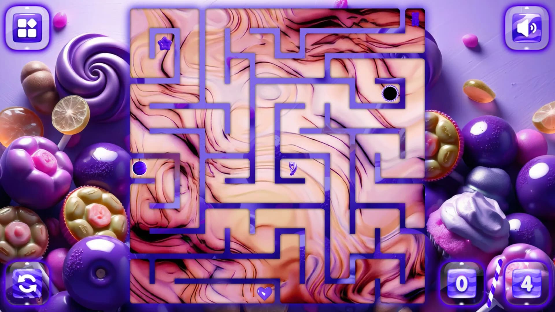 Sweetie Candy Maze: Violet Plum görsel 2
