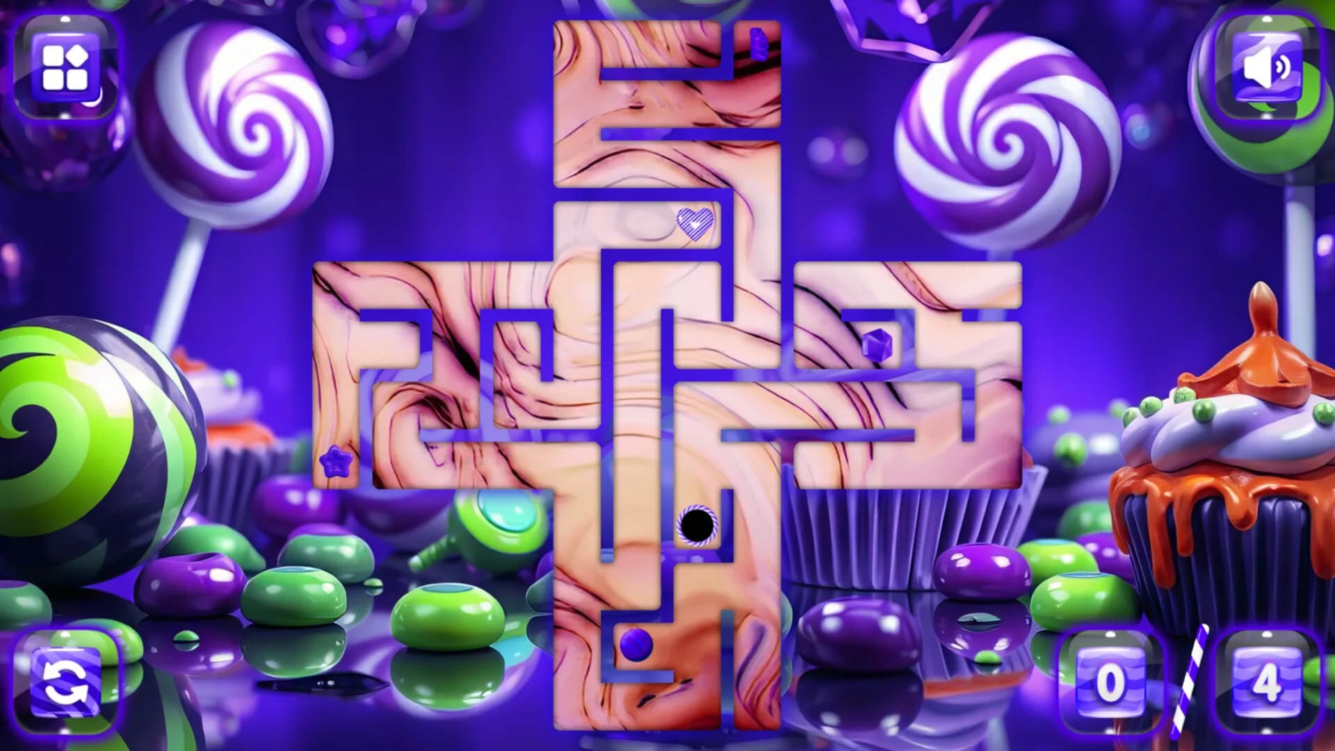 Sweetie Candy Maze: Violet Plum görsel 3
