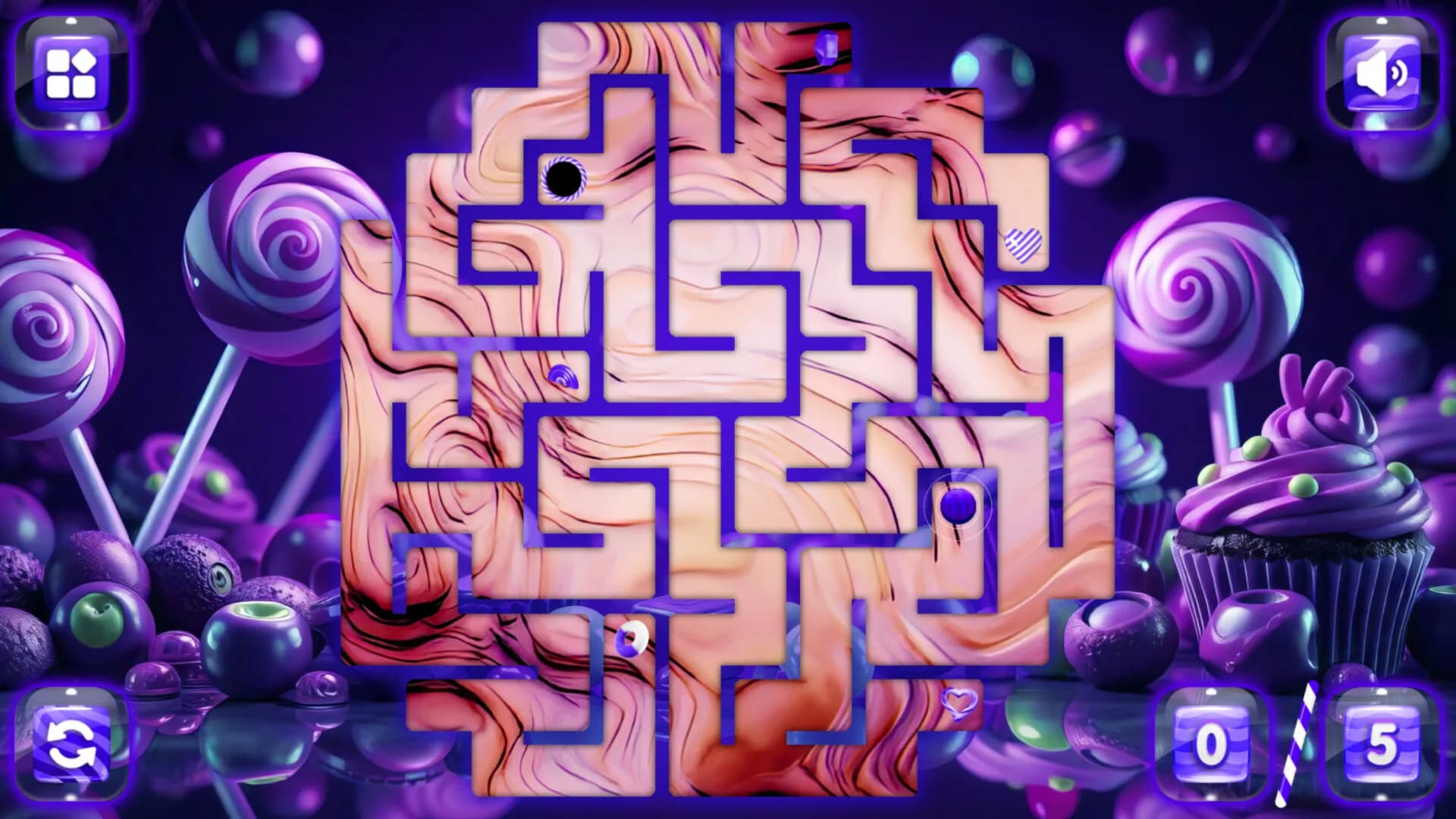 Sweetie Candy Maze: Violet Plum görsel 5