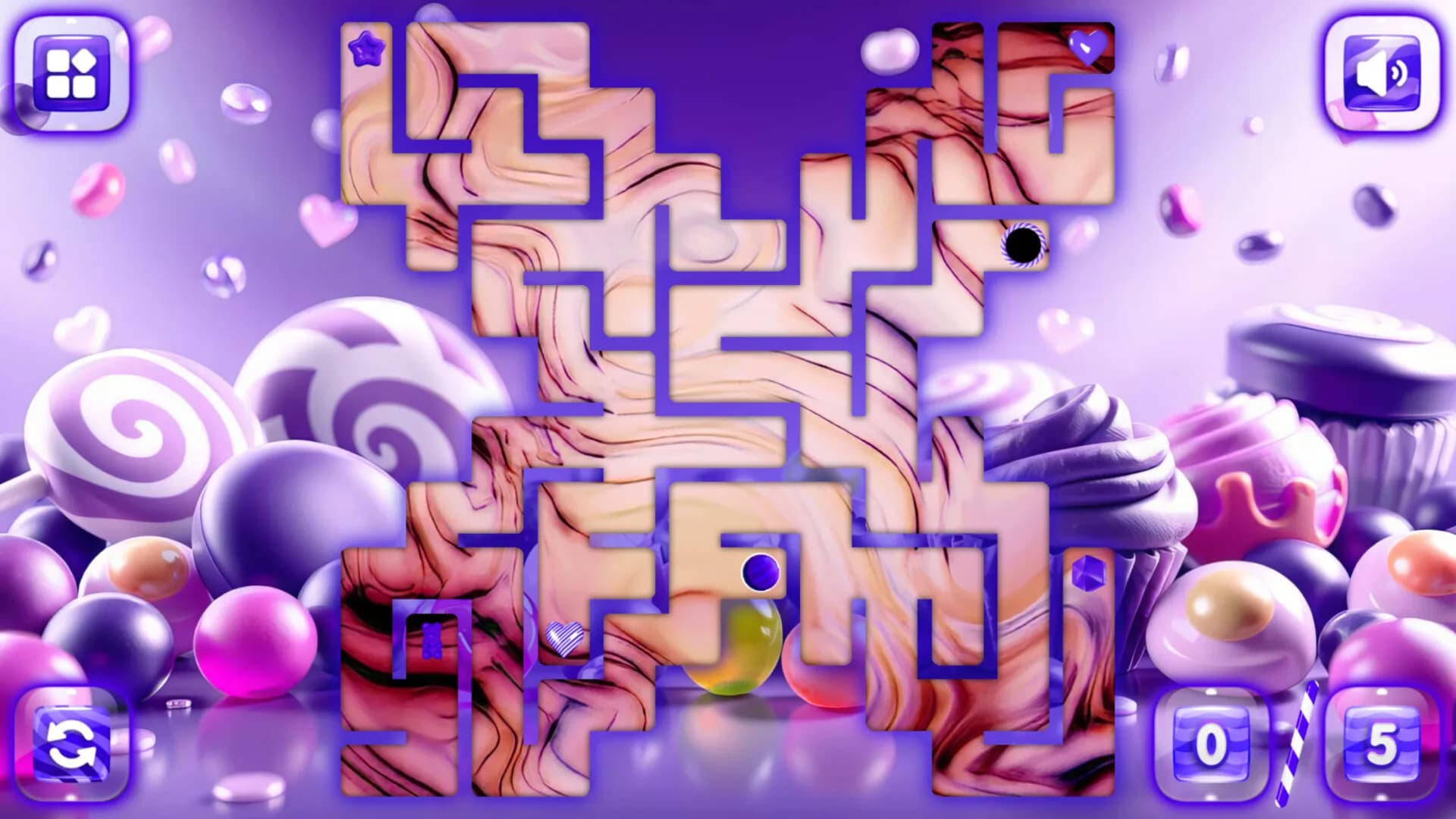 Sweetie Candy Maze: Violet Plum görsel 6