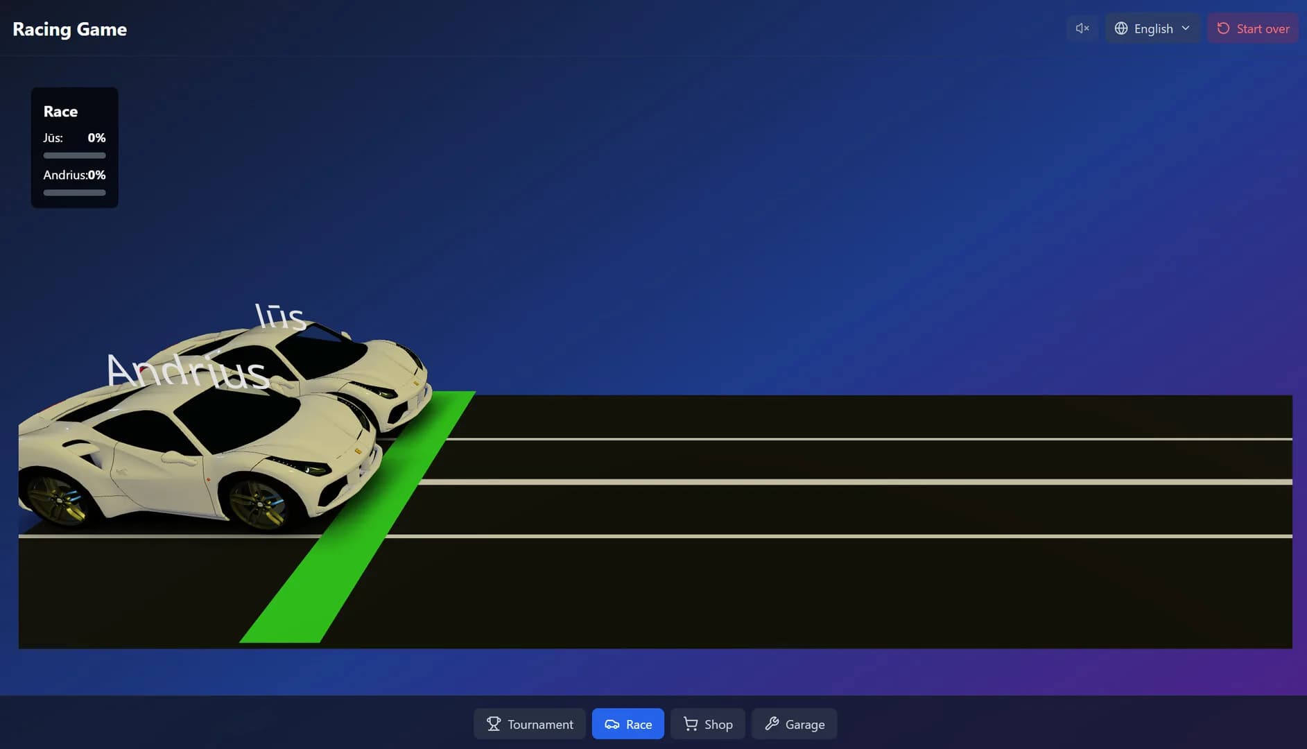 3D race game görsel 6