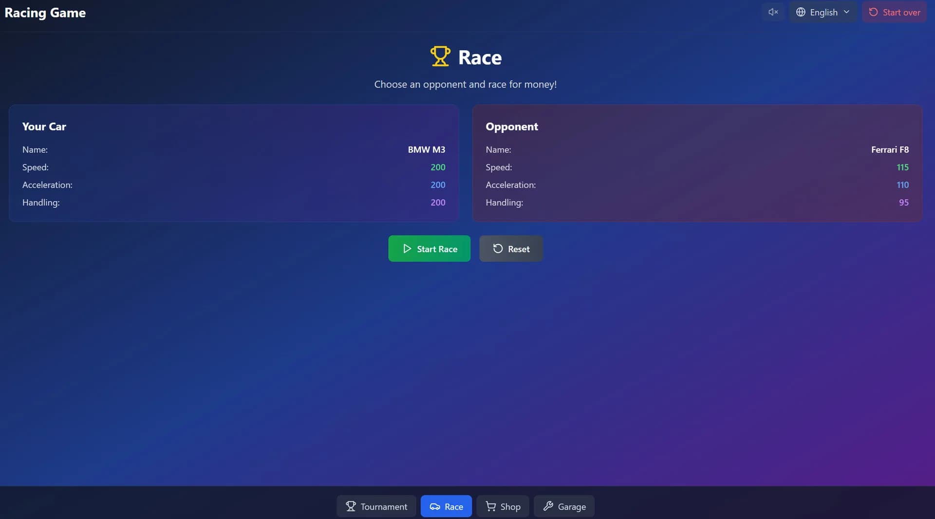 3D race game görsel 7