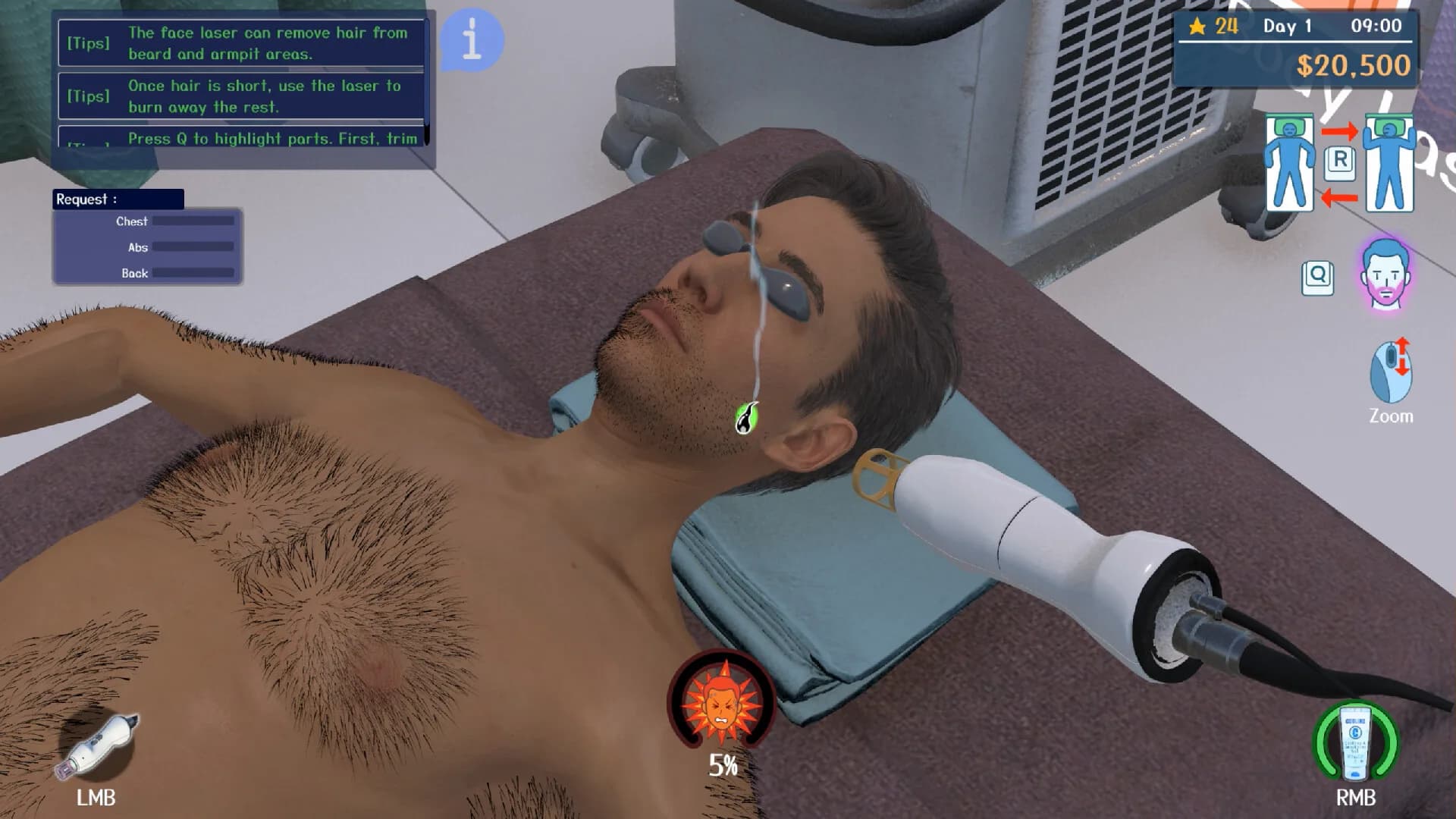Hair Removal Salon Simulator görsel 3
