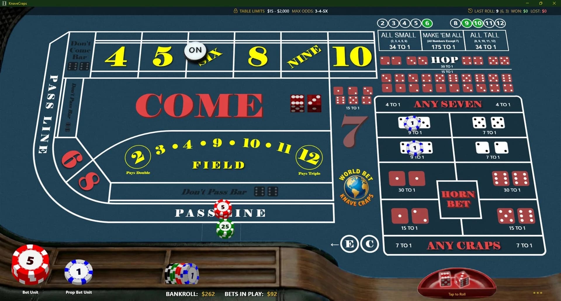 Knave Craps görsel 2