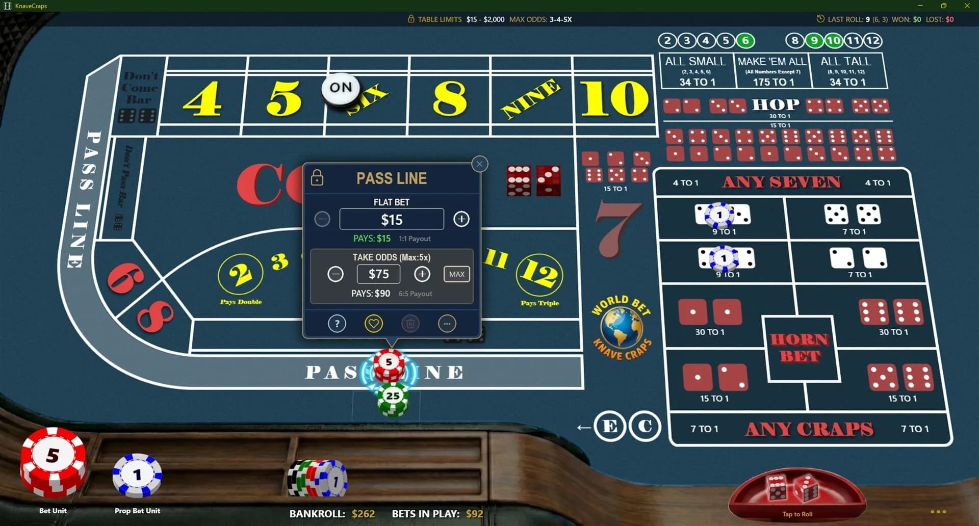 Knave Craps görsel 3