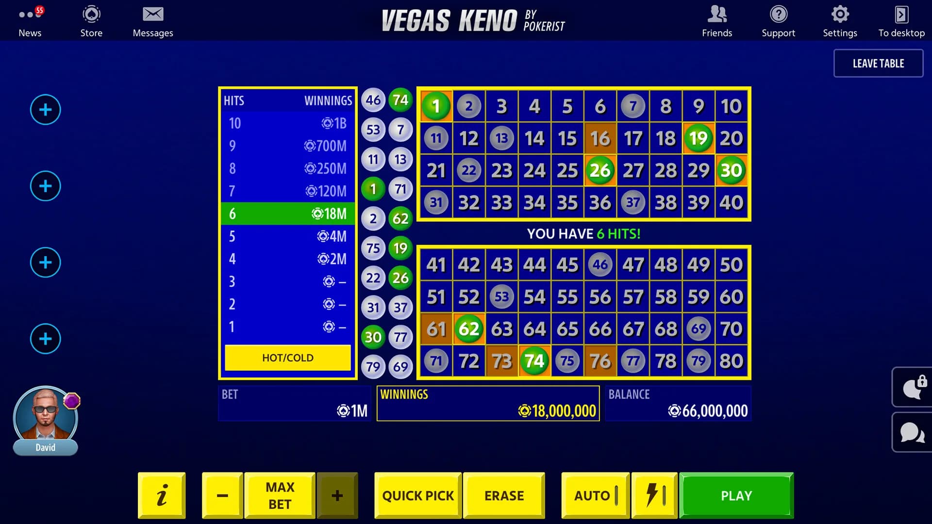Pokerist'ten Vegas Keno görsel 2