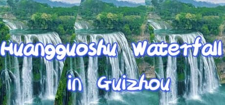 Huangguoshu Waterfall in Guizhou görsel 1