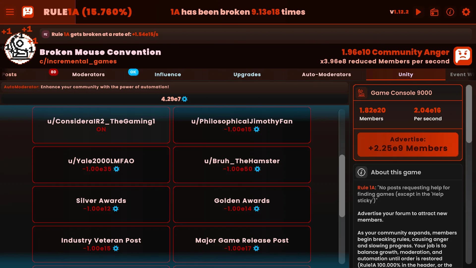 Rule1A Incremental: Idle Forum görsel 6