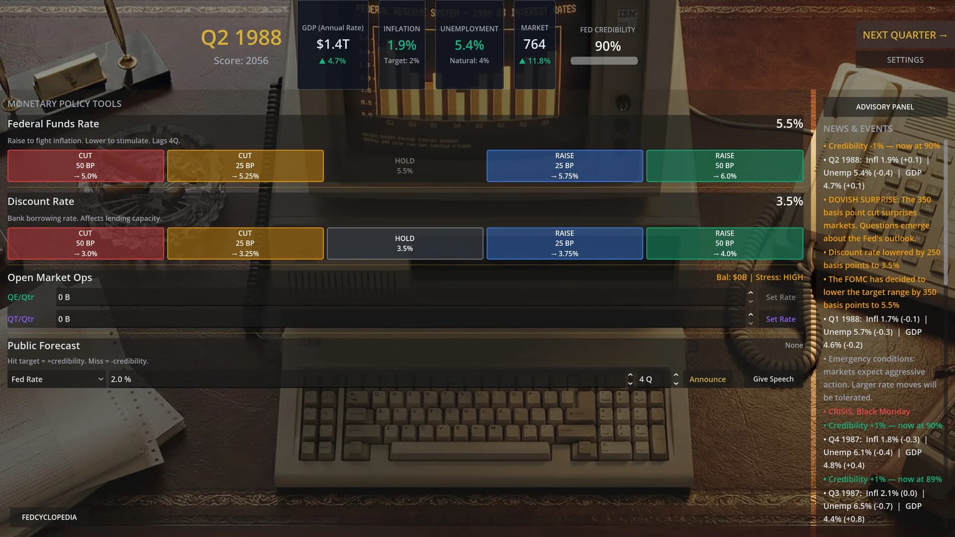 Federal Reserve Simulator görsel 4