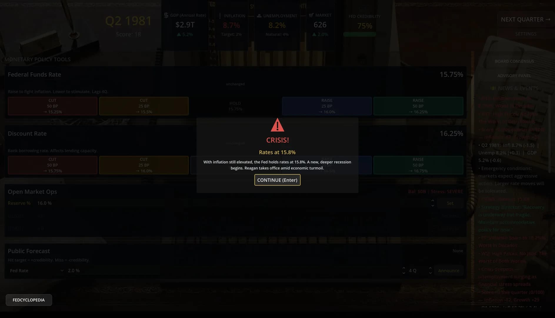 Federal Reserve Simulator görsel 5
