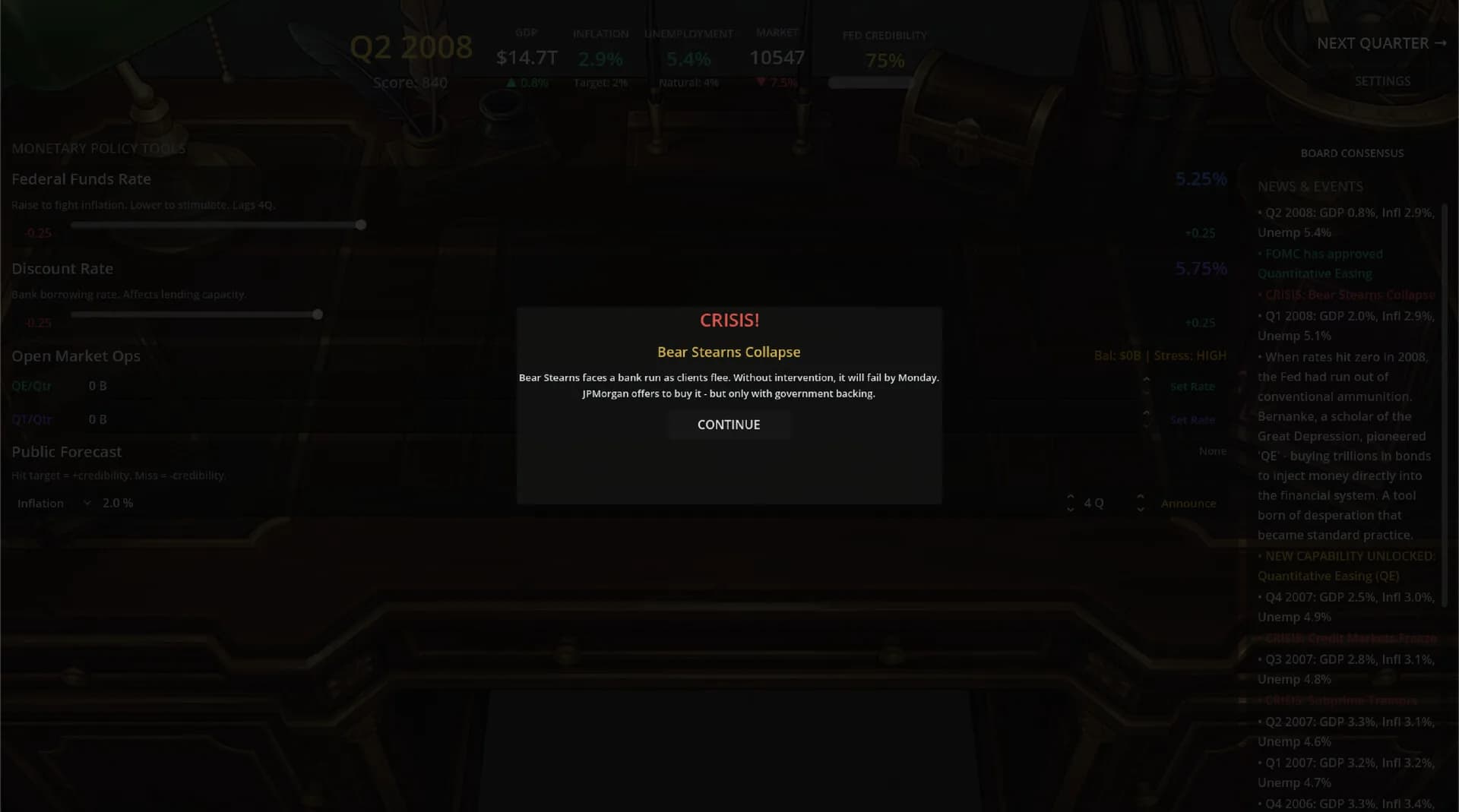 Federal Reserve Simulator görsel 11