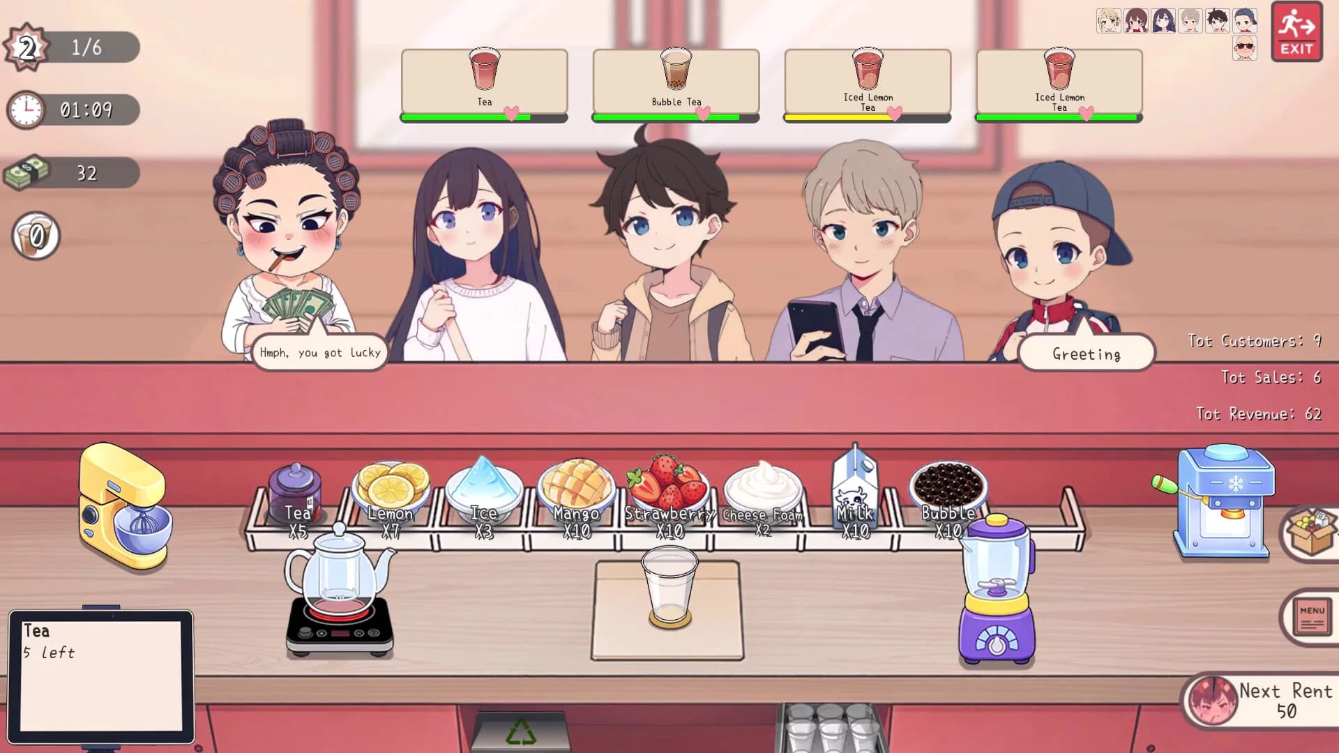 幸运奶茶店 görsel 2