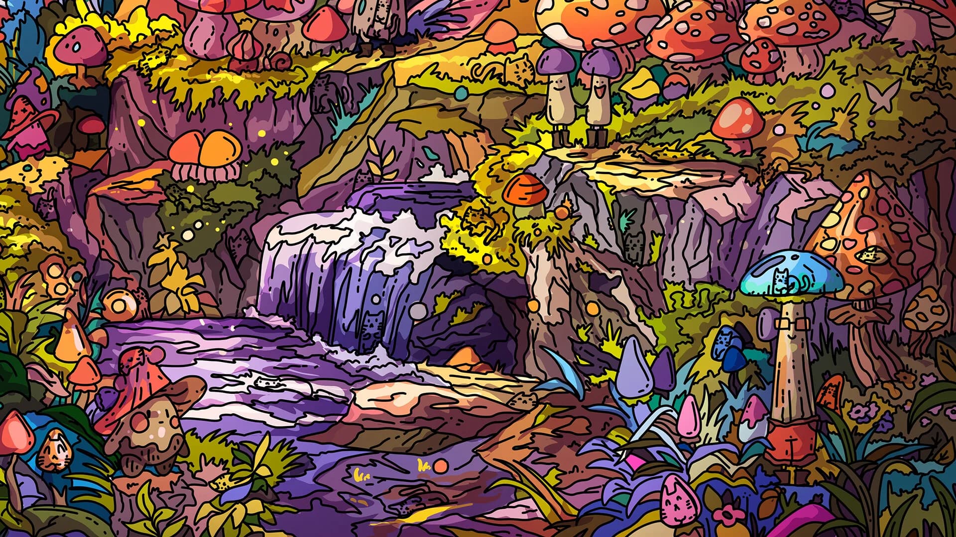 100 Mushroom Cats görsel 6