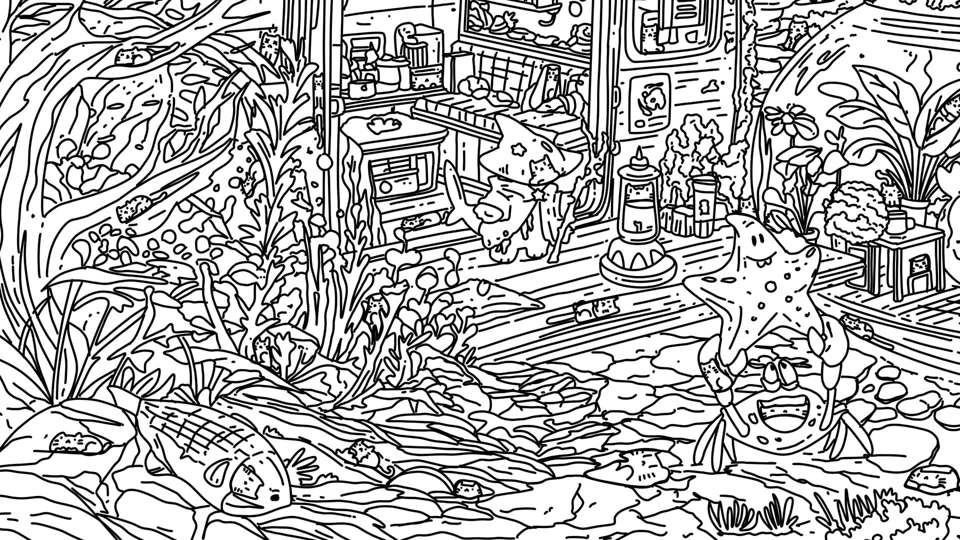 100 Undersea Cats görsel 8