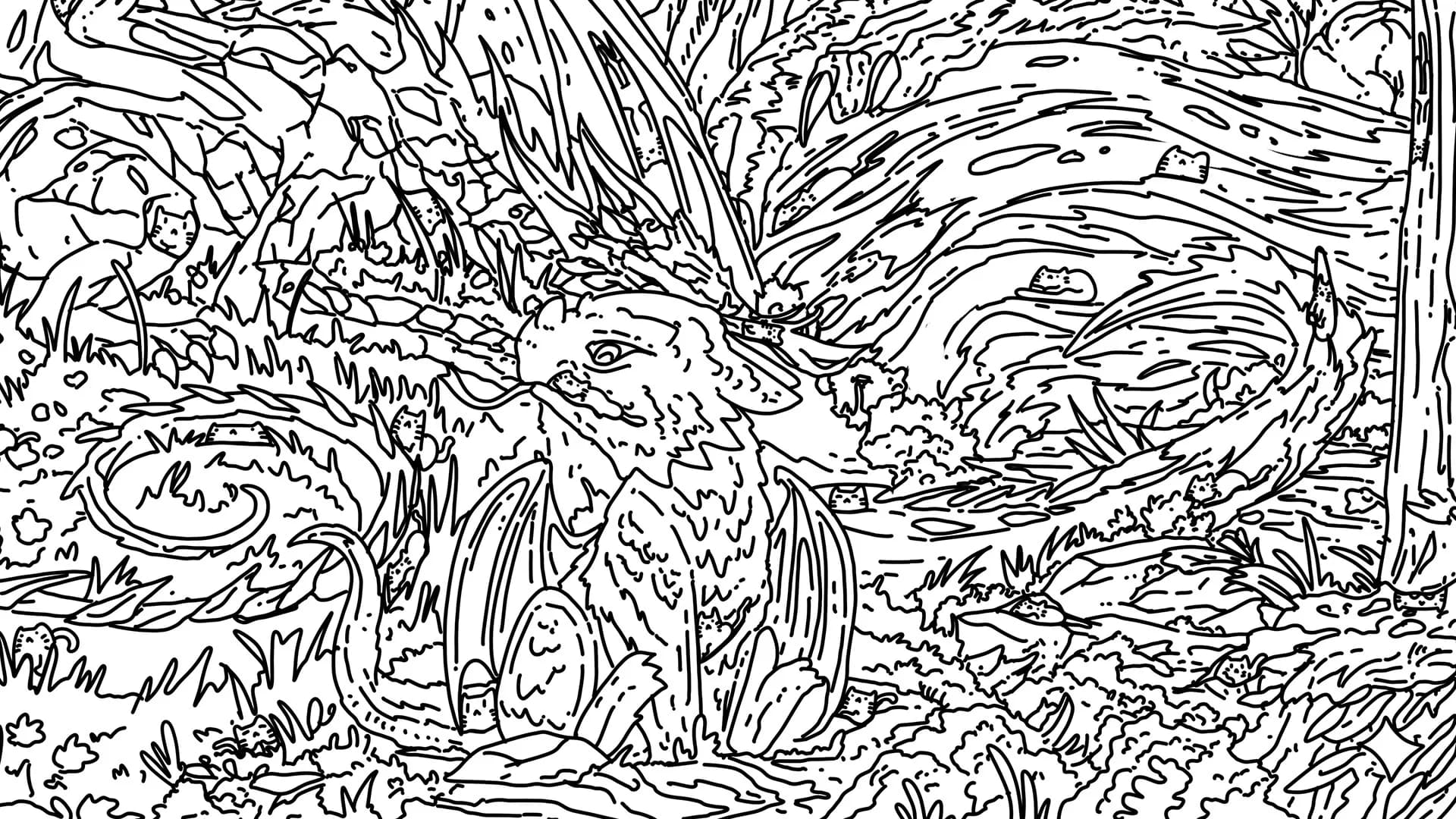 100 Dragon Cats görsel 9