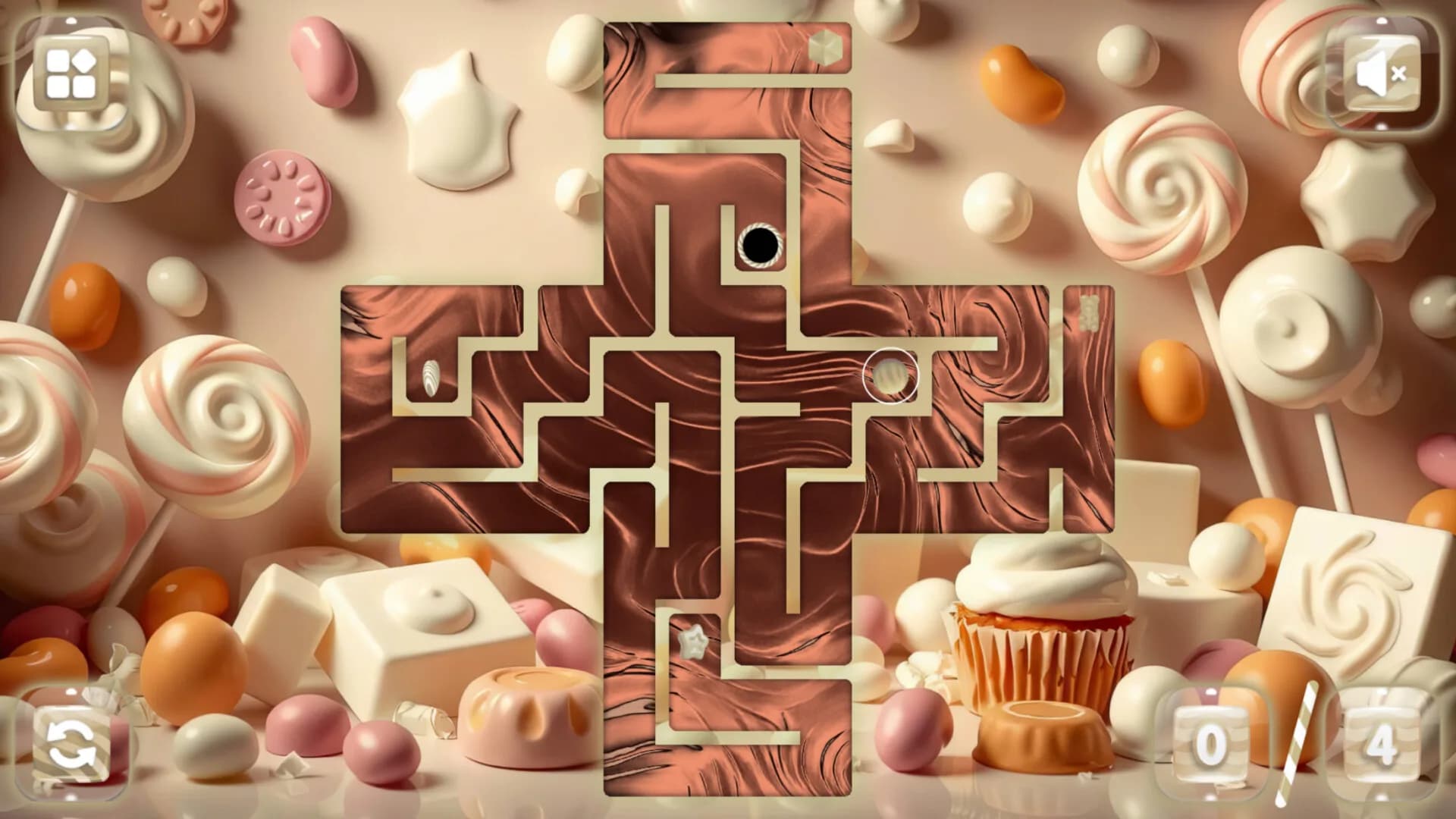 Sweetie Candy Maze: White Chocolate görsel 2