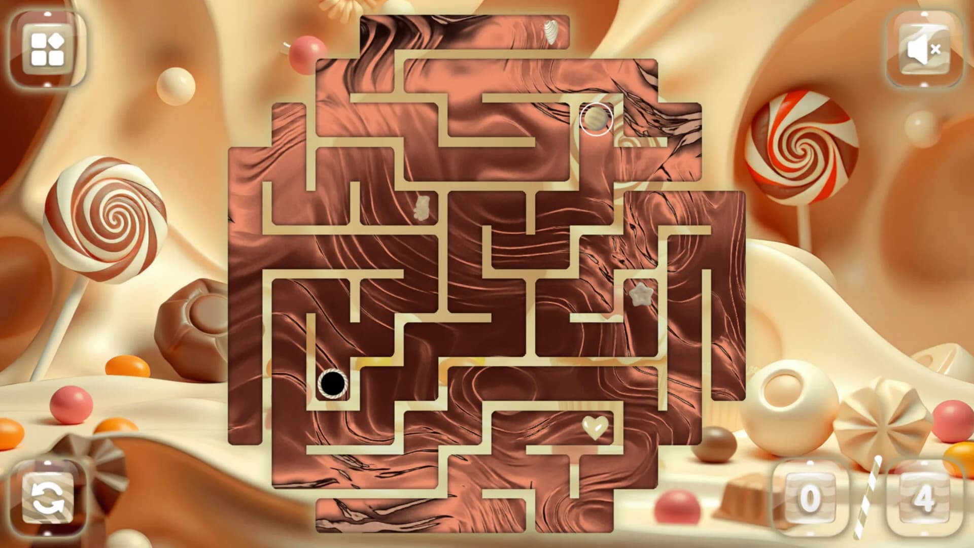 Sweetie Candy Maze: White Chocolate görsel 4