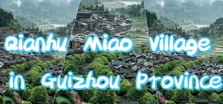 Qianhu Miao Village in Guizhou Province görsel 1