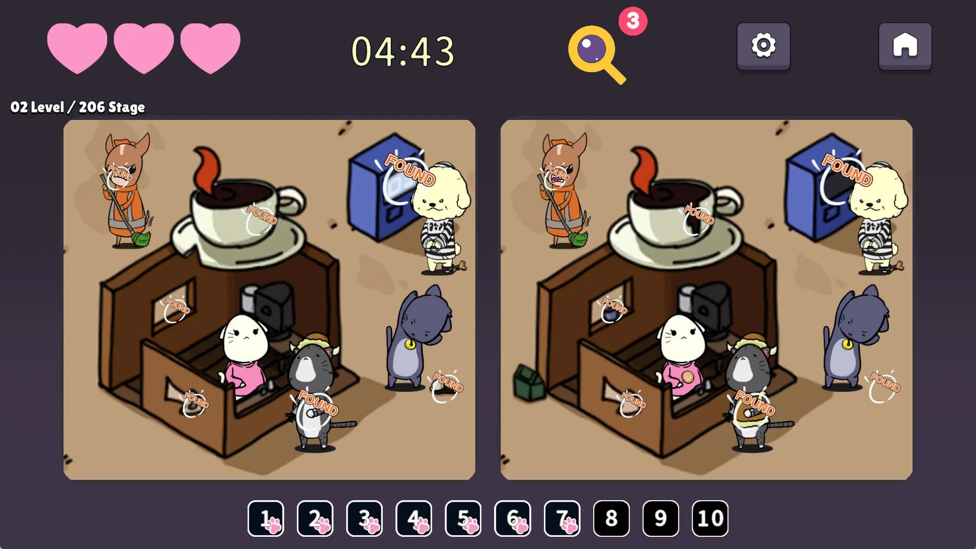 Spot the Difference: Detective Neko görsel 2