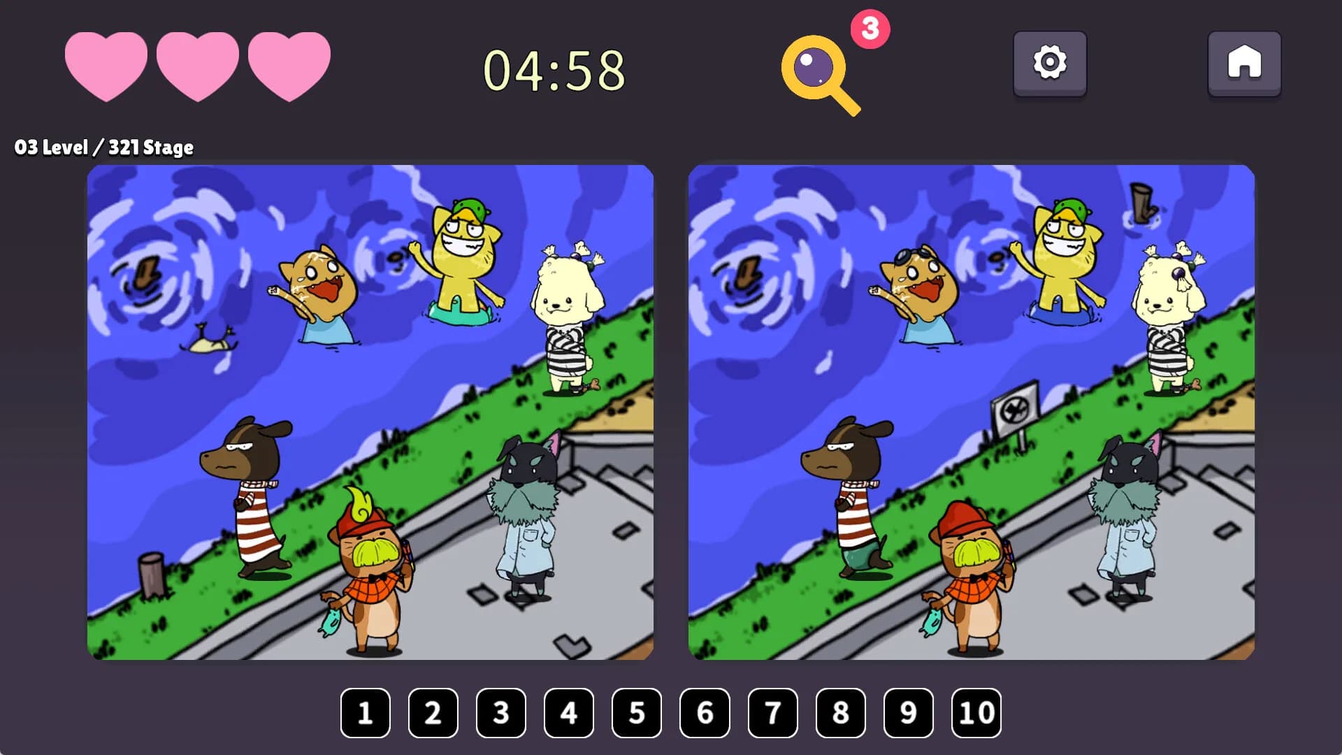 Spot the Difference: Detective Neko görsel 5