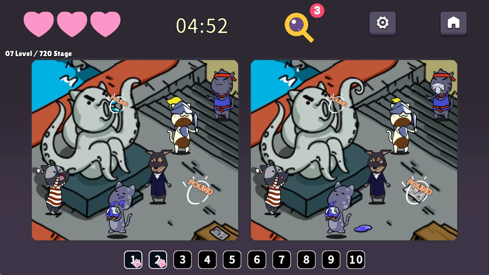 Spot the Difference: Detective Neko görsel 6