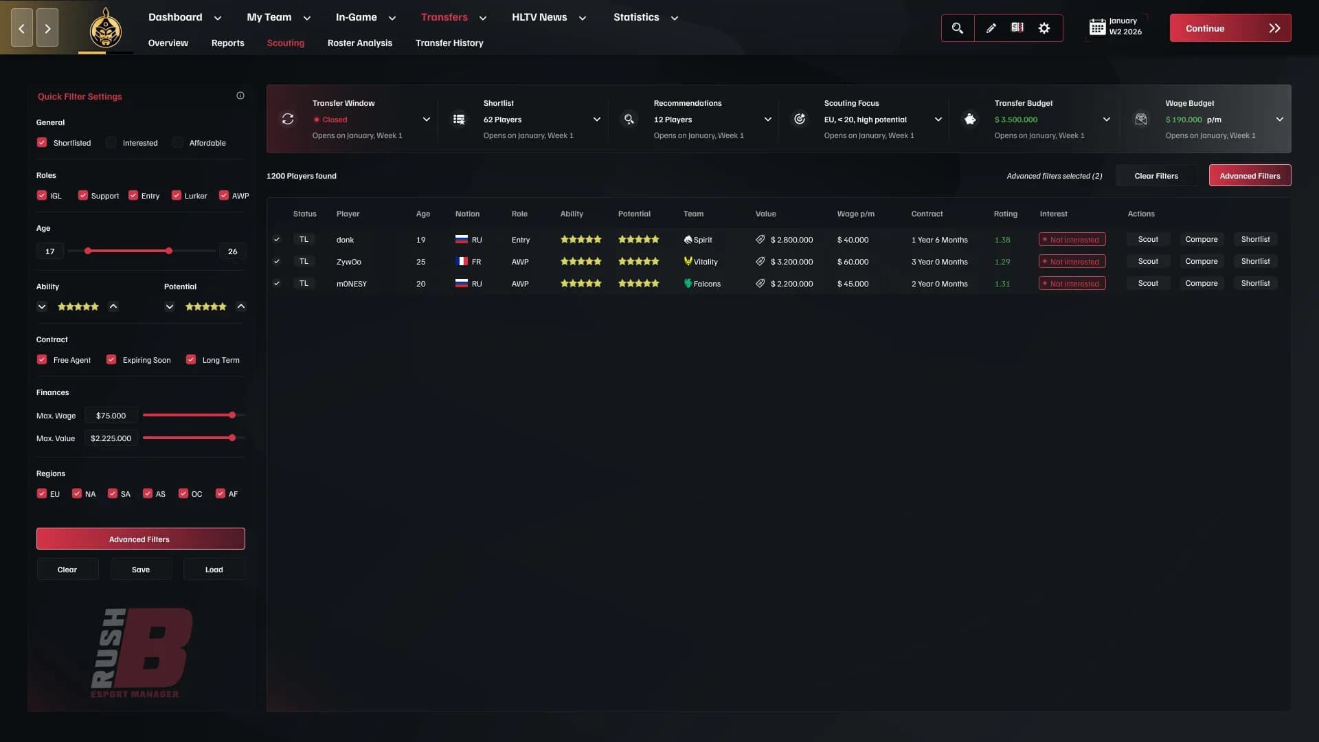 Rush B: Esports Manager görsel 12