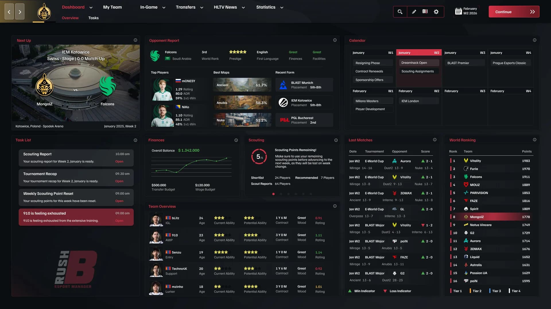 Rush B: Esports Manager görsel 5