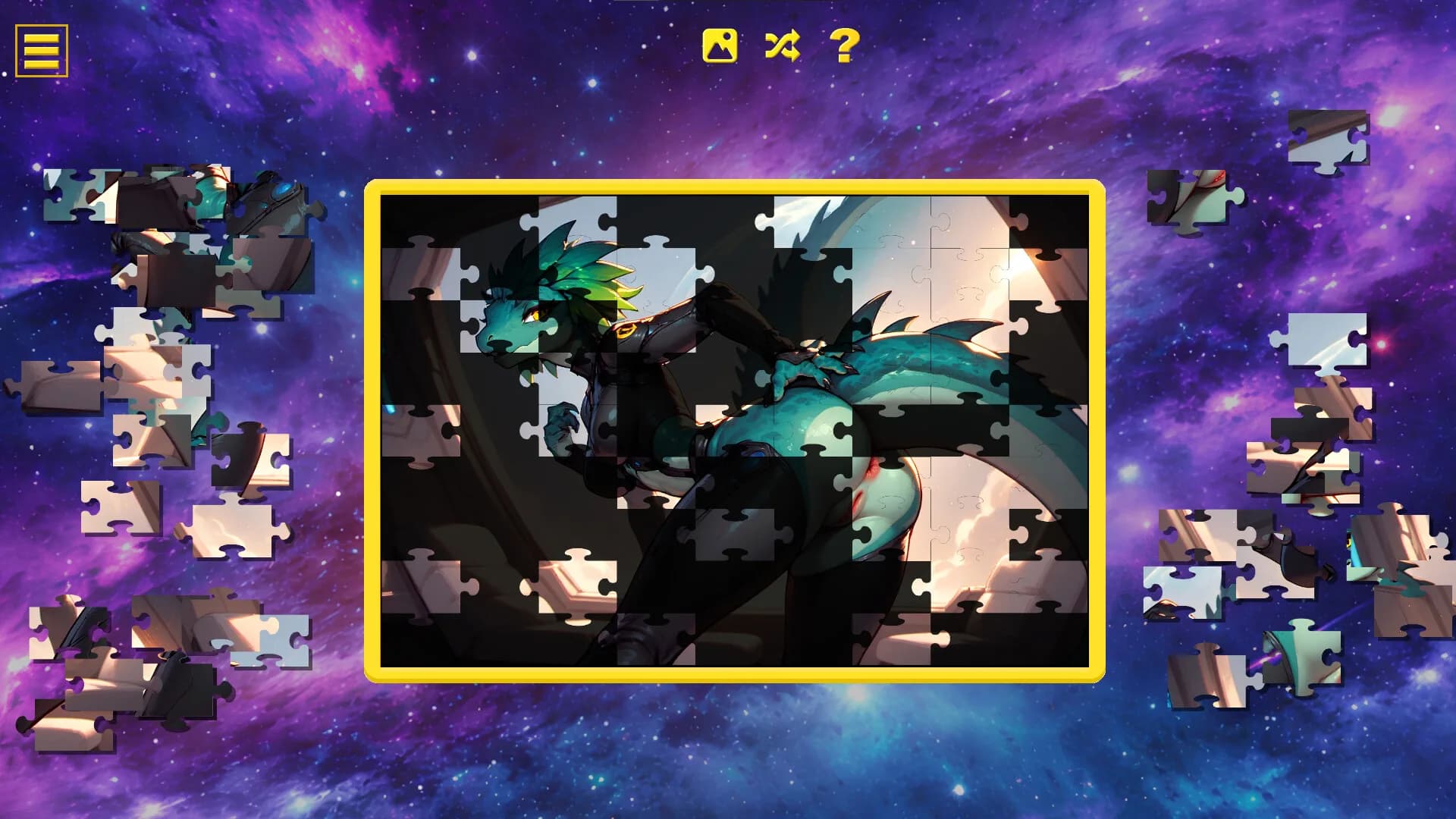 Furry Star Command – Hentai Jigsaw görsel 3