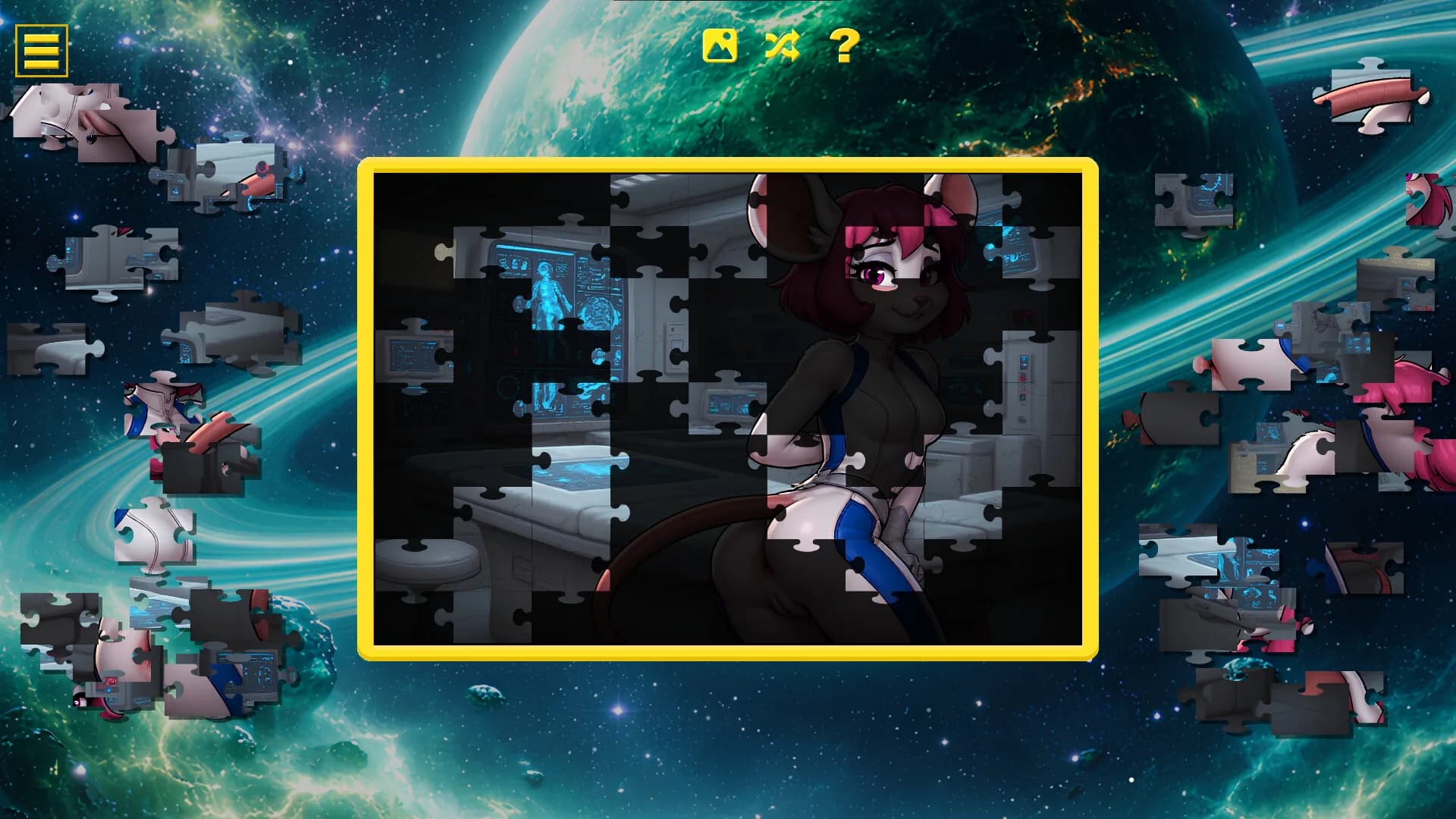 Furry Star Command – Hentai Jigsaw görsel 7
