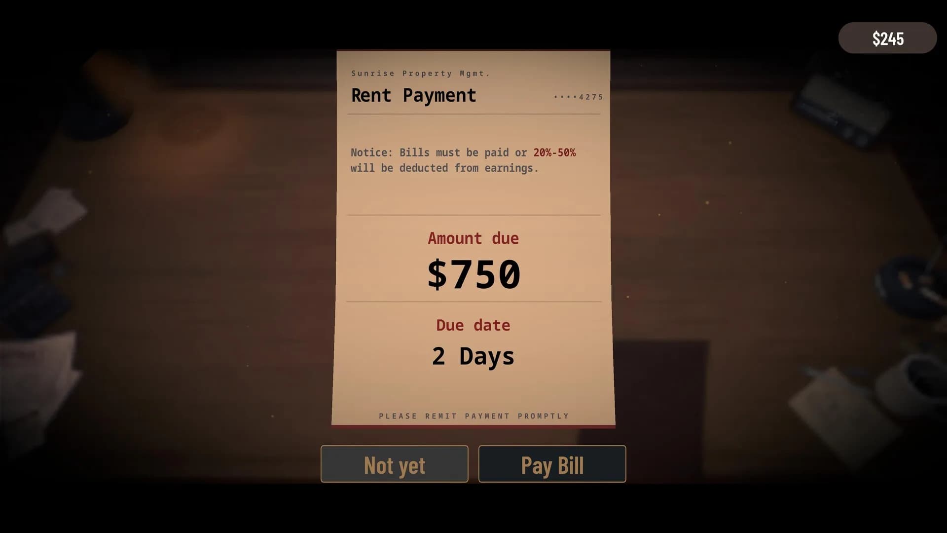Bills Must Be Paid görsel 3