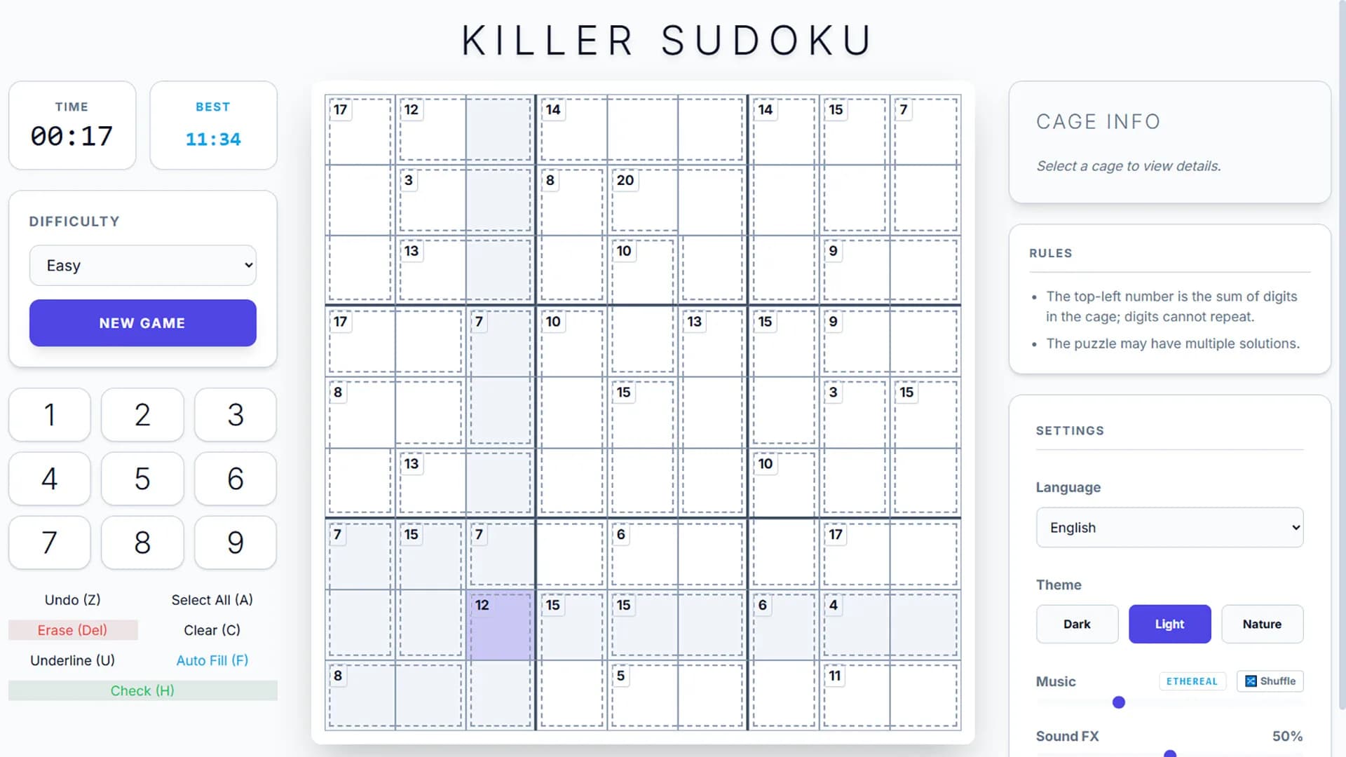 Endless Killer Sudoku görsel 2