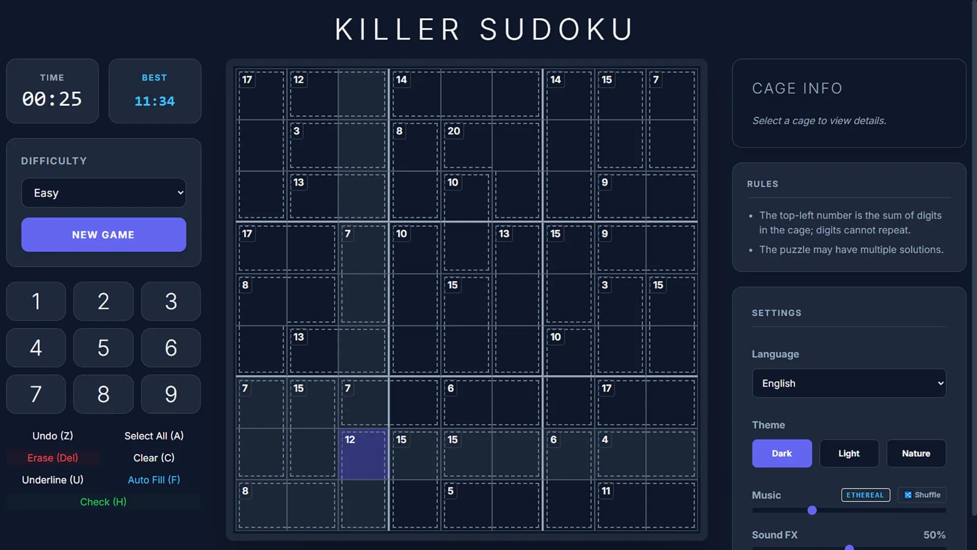 Endless Killer Sudoku görsel 3