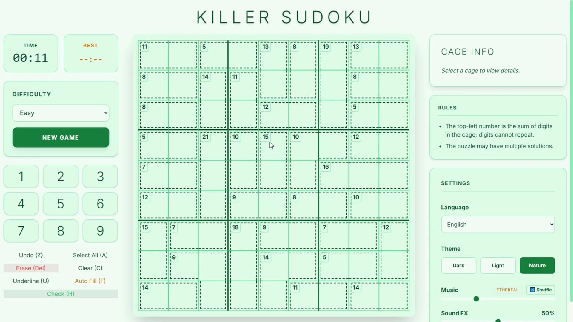 Endless Killer Sudoku görsel 4