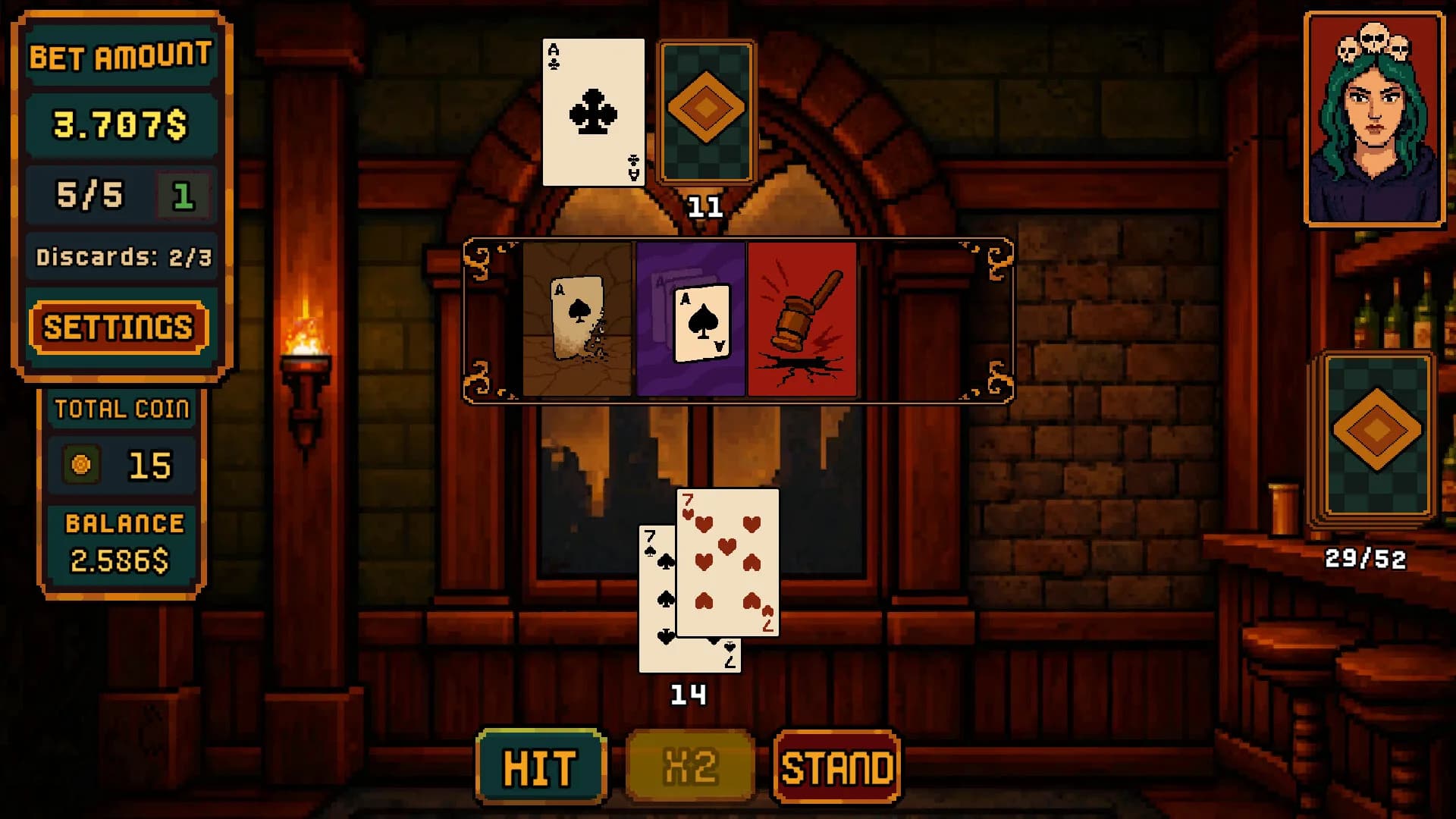Dealer Bust! | Roguelike BlackJack görsel 6