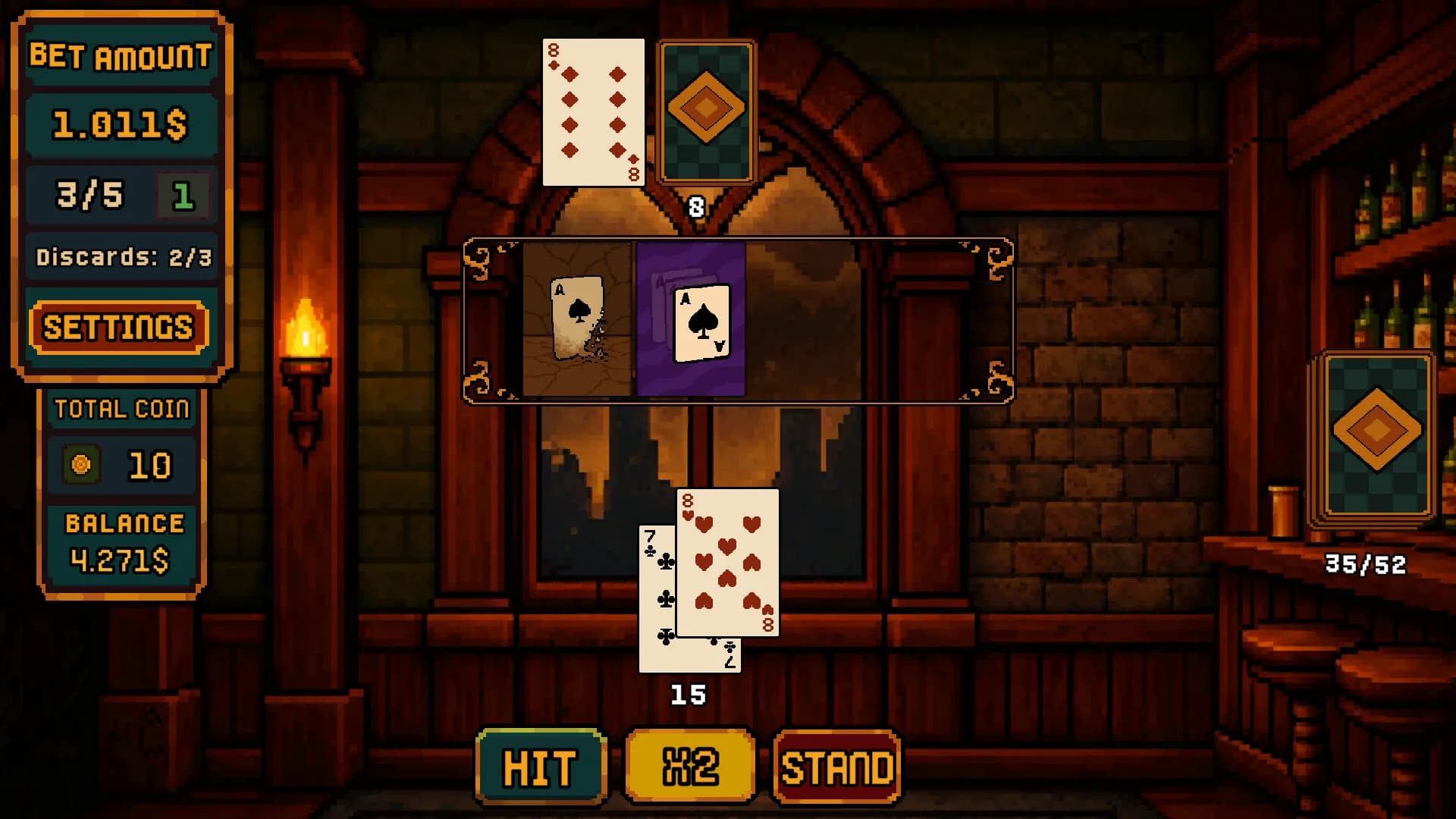 Dealer Bust! | Roguelike BlackJack görsel 7